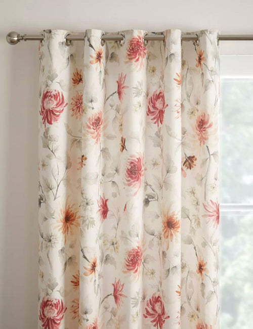 46”x54”-117x137cm Drop-Dreams & Drapes Nadia Red Lined Eyelet Curtains.Save£££’s