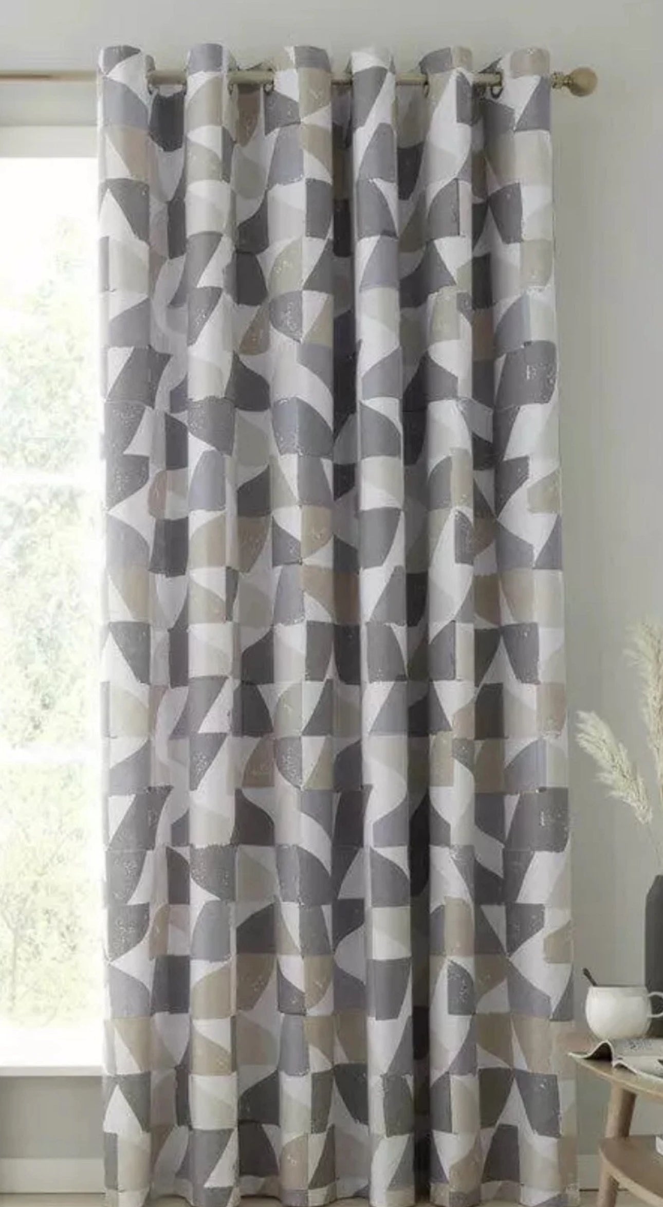 66”x90”/168x228cm Drop Thermal Eyelet Winter Single Door Curtain
